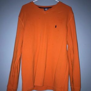 Polo by Ralph Lauren Orange Thermal Size Large